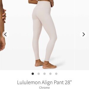 Lululemon Chrome Double Align Leggings